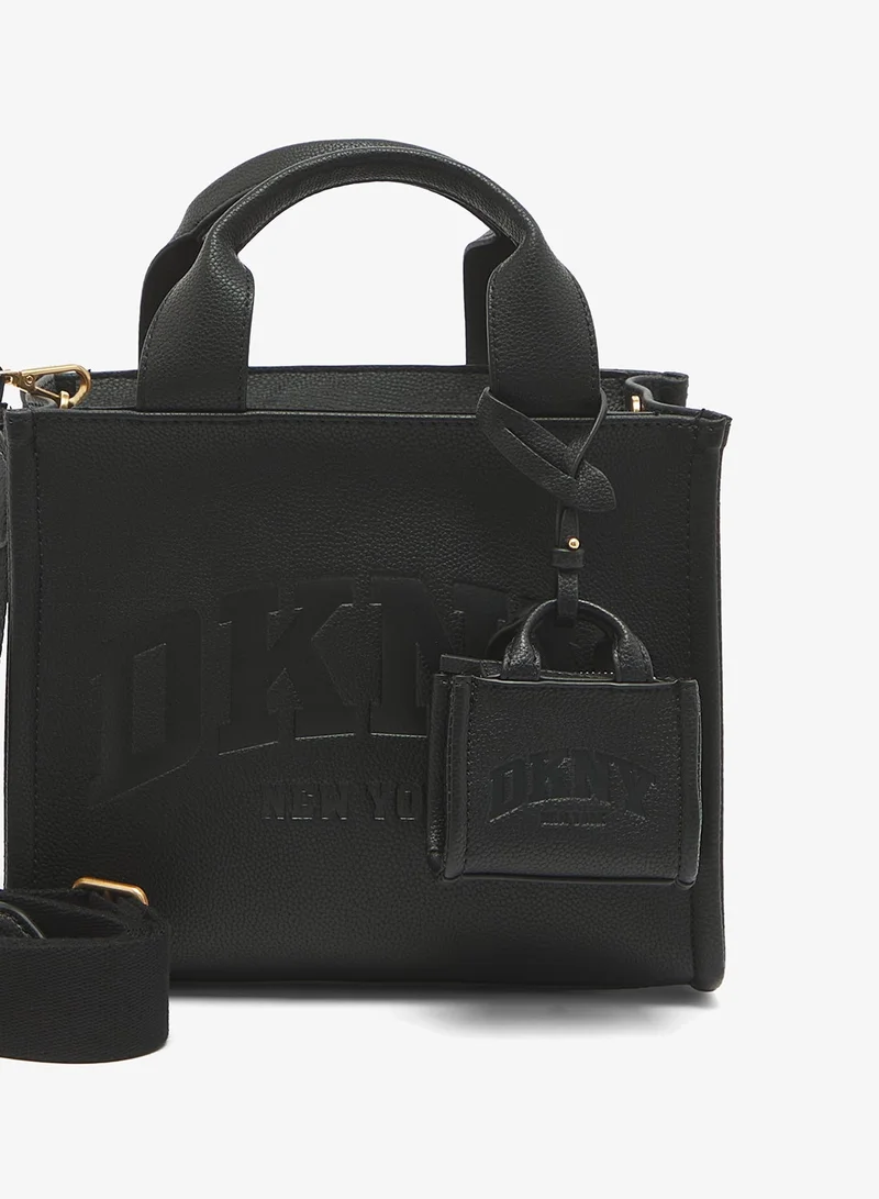 DKNY black/gold Hadlee Small Tote for Women | Best Price UAE