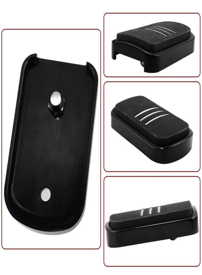 WOWTK Large Brake Pedal Pad fits for Harley ’12-’16 FLD, ’86-’17 FL Softail and ’80-later Touring and Trike,for CVO Electra Glide Road Glide Road King Street Glide Electra Glide Fat Boy,Black - Image 4