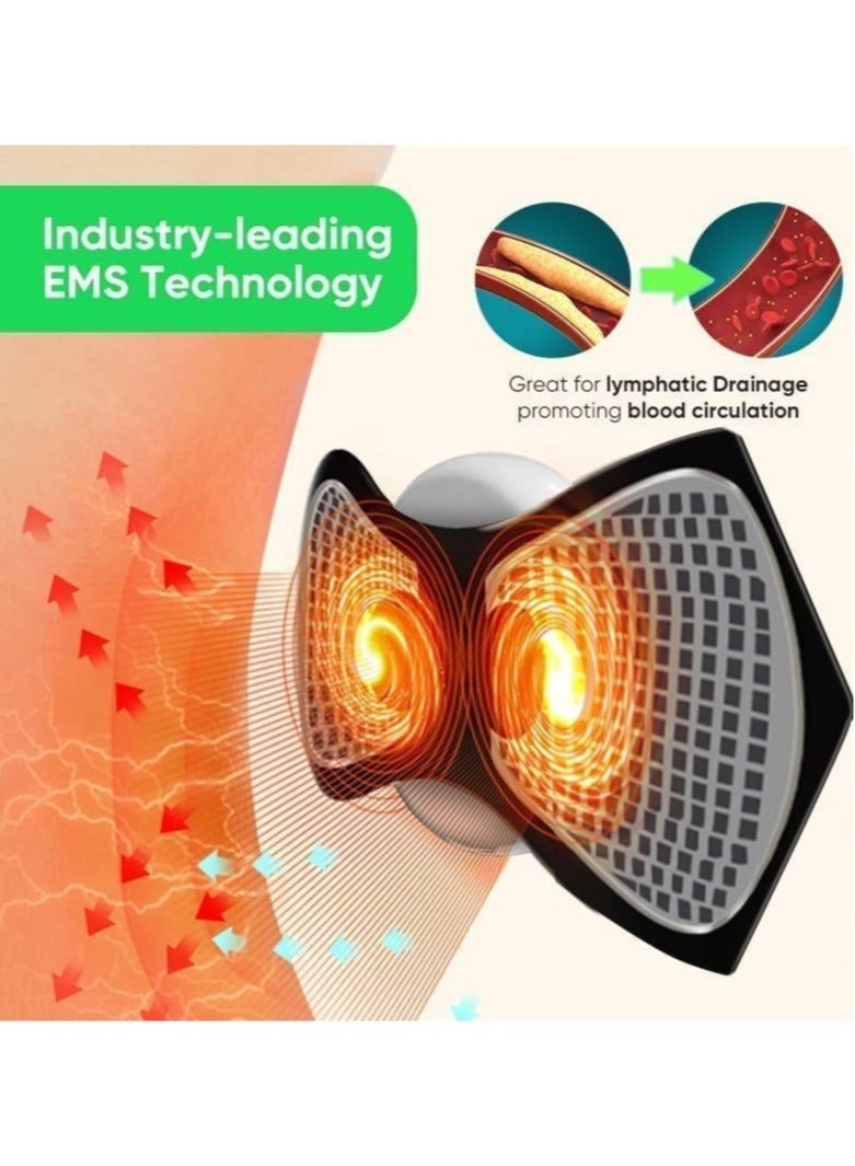 ELTRAZONE Body Massager,Neck Massage Machine Rechargeable Portable Wireless Mini Reusable Pain Relief EMS Massager with 8 Modes and 19 Levels for Shoulder,Arms,Legs - Image 4
