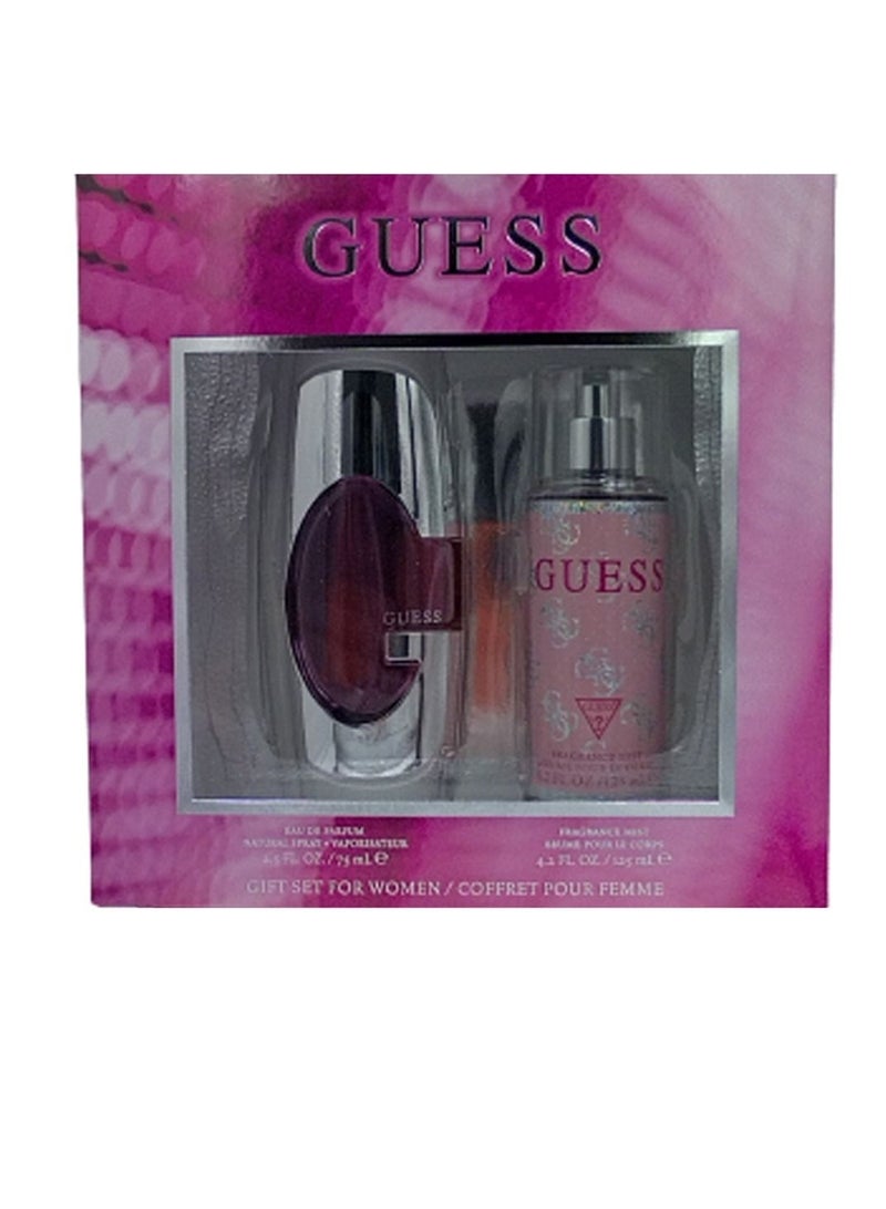 مجموعة غسول GUESS PINK L EDP 75 مل + ب/م 125 مل