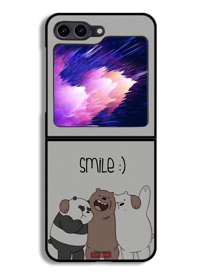 Tolwak Samsung Galaxy Z Flip6 Protective Case Cover Friends Smile - Image 1