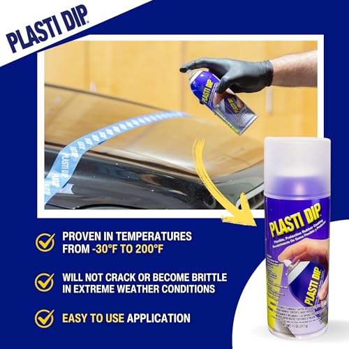 Plasti Dip White Matte Spray 11 oz for Automotive Enthusiasts – Peelable, Durable Spray Rubber Tool Coating – Non-Slip Helps Protect Items Against Moisture, Acids, & Abrasion – (6 Pack) - Image 3