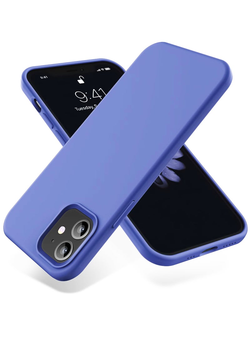 Compatible with iPhone 11 Case 6.1 Inch Slim Liquid Silicone 4 Layers Soft Gel Rubber Shockproof Protective Phone Case with Anti Scratch Microfiber Lining (Light Blue) - Image 1