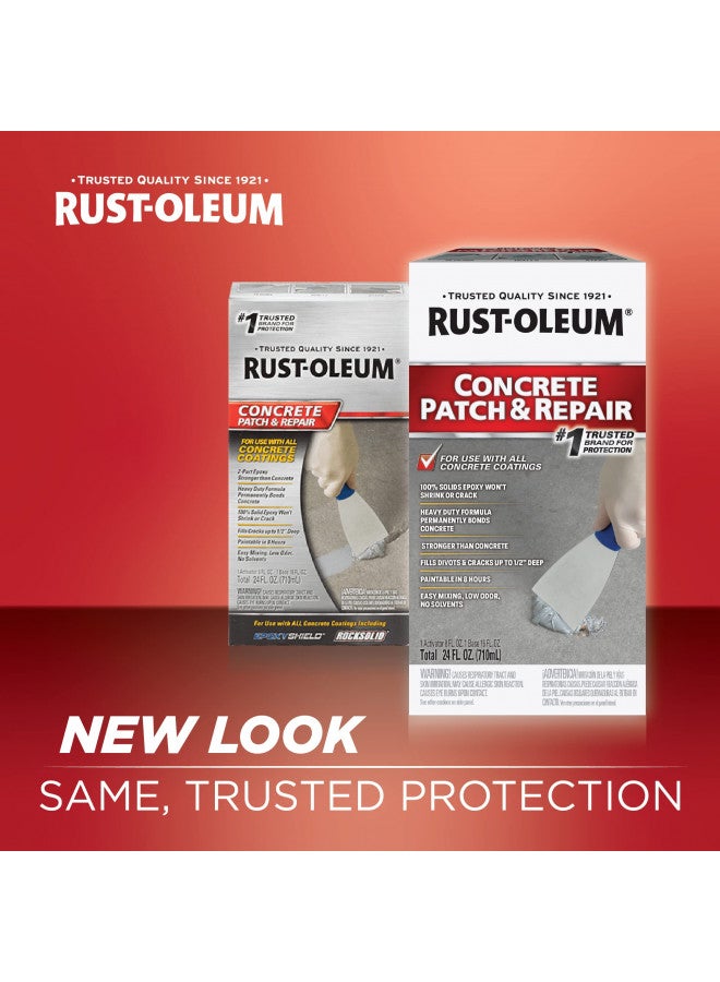 Rust-Oleum 301012 Concrete Patch & Repair, 24 oz, Gray - Image 1