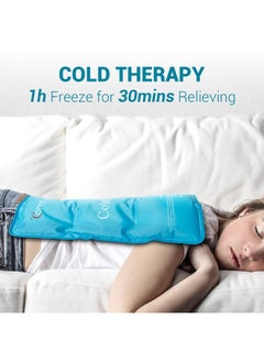 Comfytemp Large Ice Pack For Back Pain Relief, 13.5" X 21.5" Reusable Gel Hot And Cold Compress Therapy For Full Body Injuries, Swelling, Bruises, Sprains, Surgery, Back, Hip, Legs, Fsa Hsa Approved  - Image 2