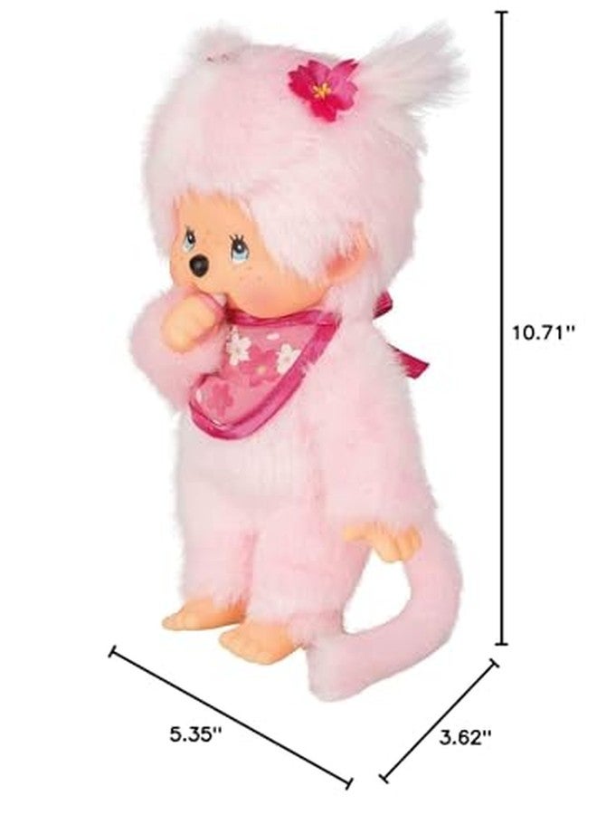 Sekiguchi Monchhichi Sakura (Cherry Blossom) Girl Plush Toy - Pink - Image 4