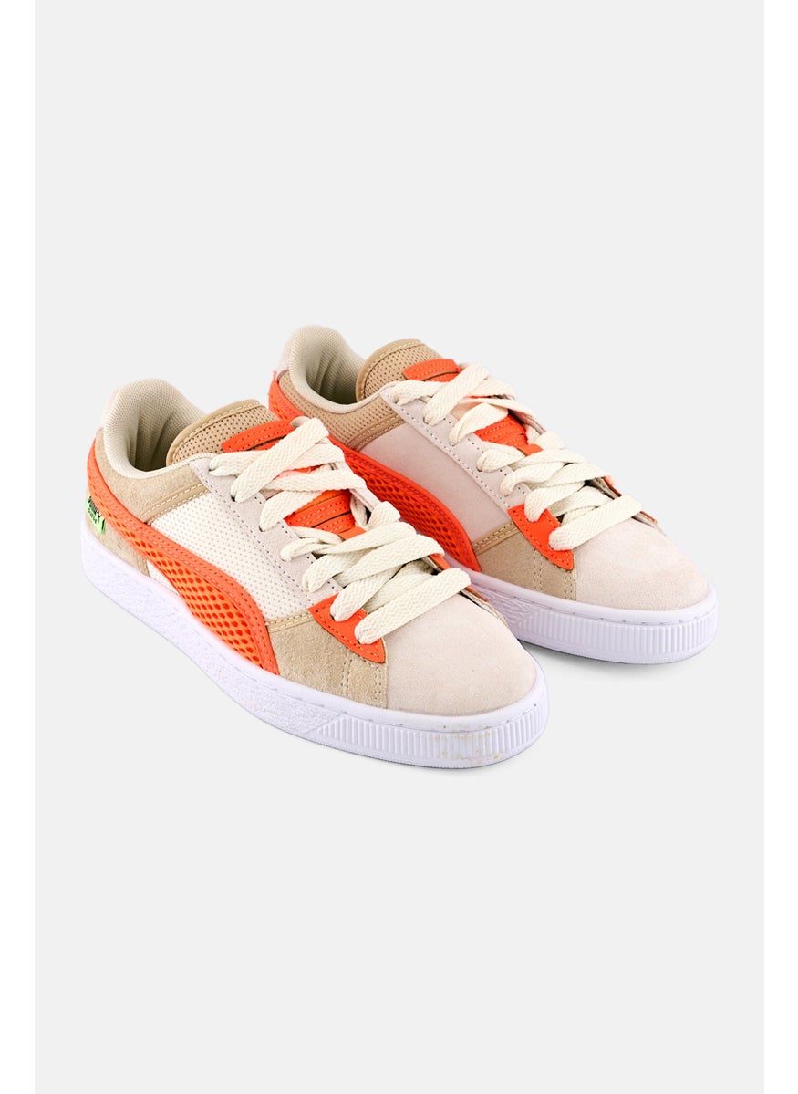PUMA Kids Boy Suede Textured Outdoor Shoes, Orange  - Image 1