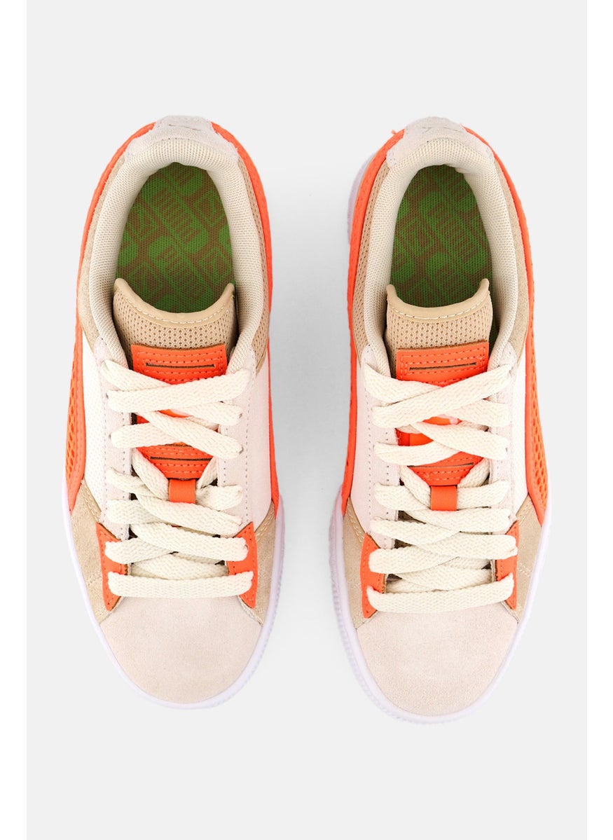 PUMA Kids Boy Suede Textured Outdoor Shoes, Orange  - Image 3