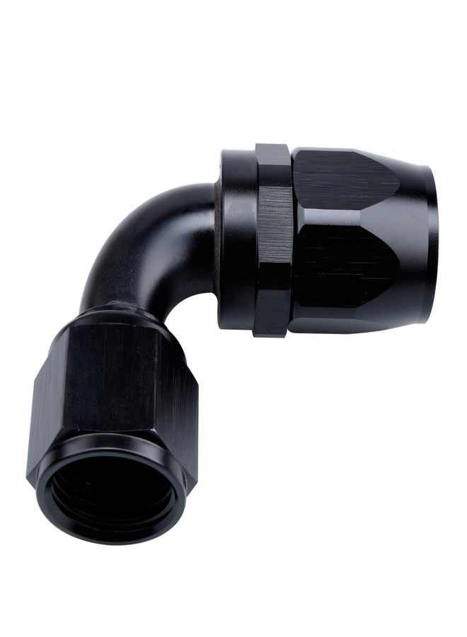 AC PERFORMANCE 90 Degree -12 AN Swivel Hose End Fitting Aluminum Black - Image 3