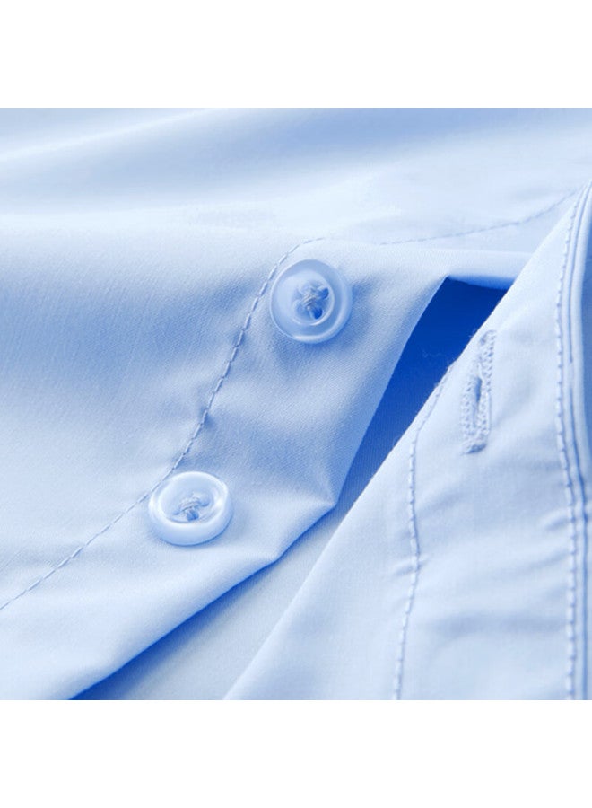 Tucano Men's Modal Summer Solid Color Short Sleeve Shirt Business Casual Fashion All-match Men's White XL - Image 3