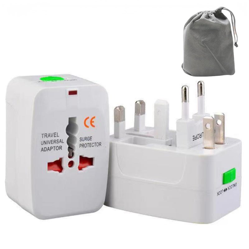MANGO Travel Adapter International Adapter Global AllinOne Universal Plug Adapter Adapter Plug for AustraliaEuropean UK US AU Ireland AU