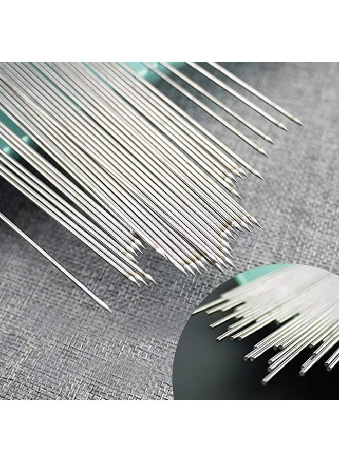 Soofam Barbecue Skewers, 100PCS Stainless Steel BBQ Needle Sticks for Grilling Meat, Shrimp, Chicken, Vegetable - Outdoor Cooking - Image 3