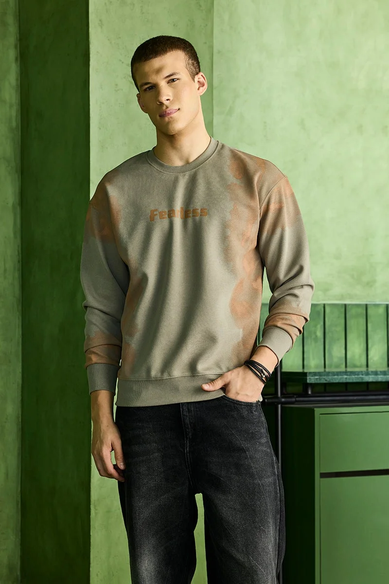 سنيتش سويت شيرت مريح بياقة دائرية