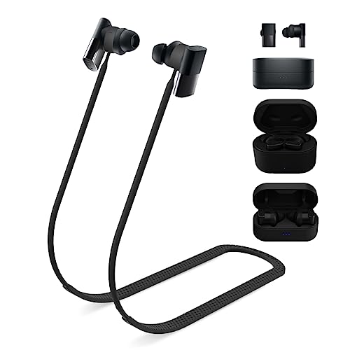Alquar Anti-Lost Strap for Status Audio Between Pro/Status Between 3ANC Earbuds, Sports Soft Silicone Lanyard Accessories Compatible with Status Audio Between Pro/3ANC Earbuds Neck Rope Cord (Black) - Image 1