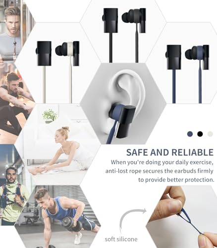 Alquar Anti-Lost Strap for Status Audio Between Pro/Status Between 3ANC Earbuds, Sports Soft Silicone Lanyard Accessories Compatible with Status Audio Between Pro/3ANC Earbuds Neck Rope Cord (Black) - Image 5
