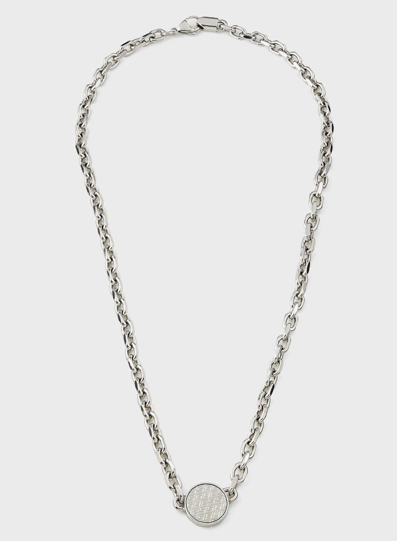 GUESS Coin Pattern Necklace  - Image 1