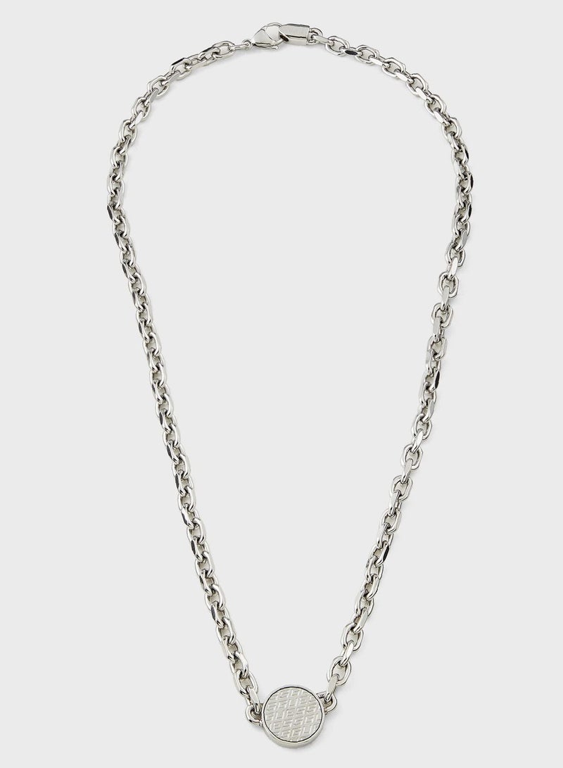 GUESS Coin Pattern Necklace - Image 2