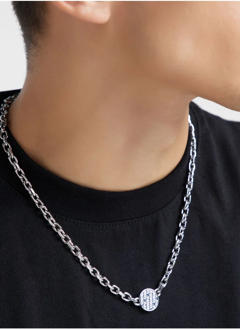 GUESS Coin Pattern Necklace