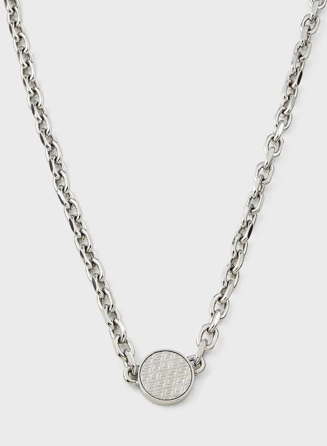 GUESS Coin Pattern Necklace