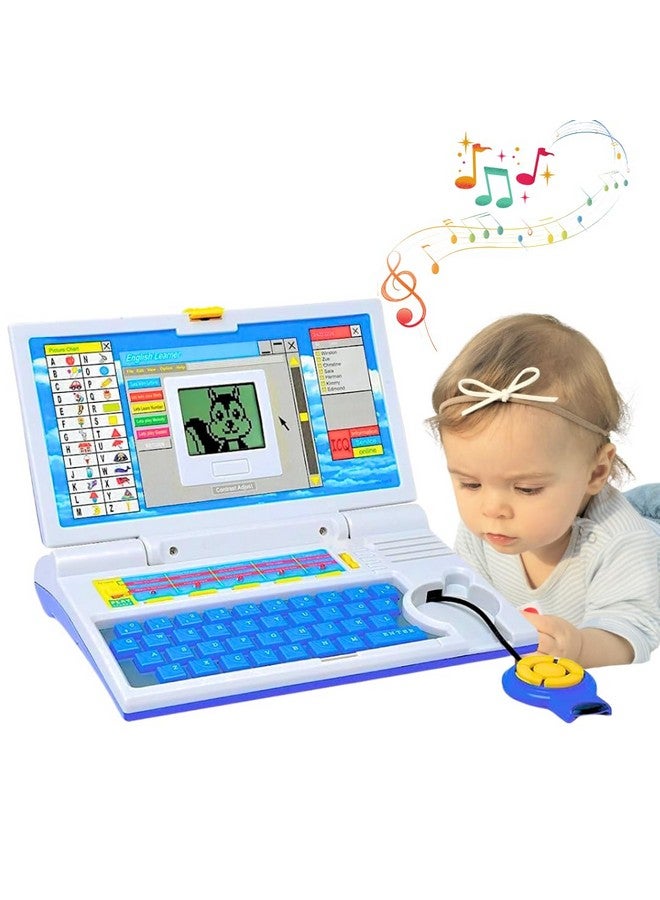 Storio Storio Educational Laptop Computer Toy with Mouse | 1 Year Extended Warranty | Kids Above 3 Years | 20 Fun Activity Learning | Learn Letter Words Games Mathematics Music Logic Memory Tool | Blue  - Image 1