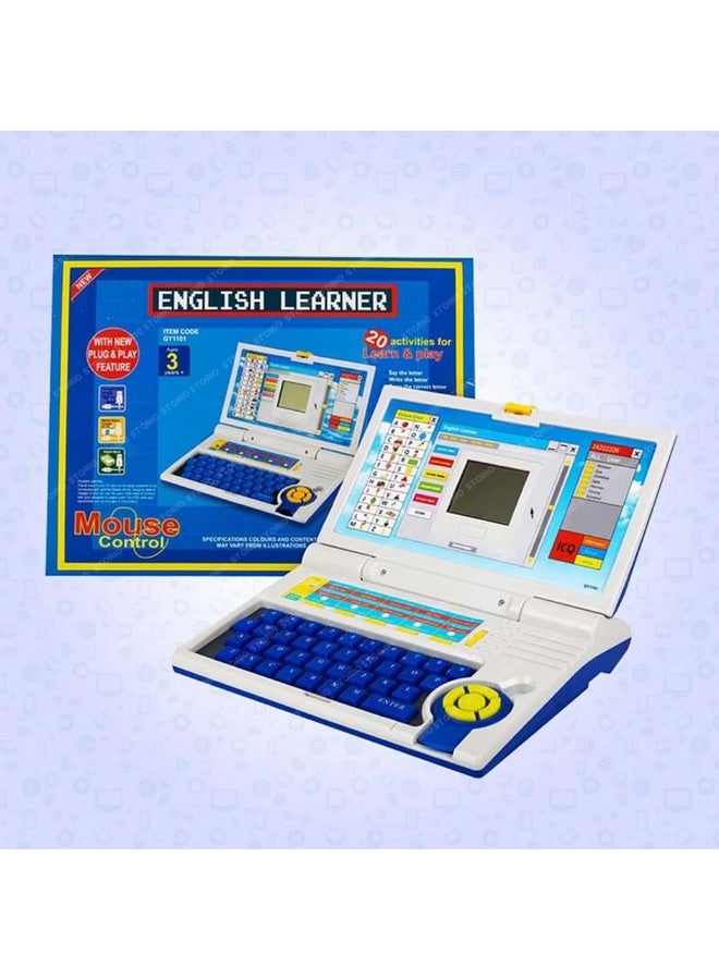 Storio Storio Educational Laptop Computer Toy with Mouse | 1 Year Extended Warranty | Kids Above 3 Years | 20 Fun Activity Learning | Learn Letter Words Games Mathematics Music Logic Memory Tool | Blue  - Image 3
