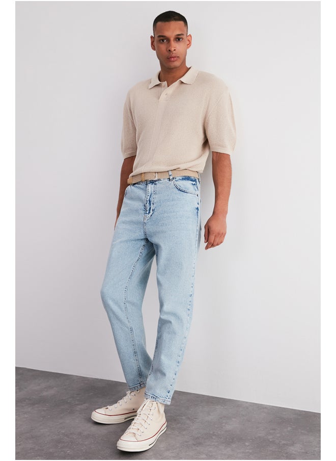trendyol Blue Loose Fit Jeans Loose Jeans TMNSS22JE0223  - Image 3