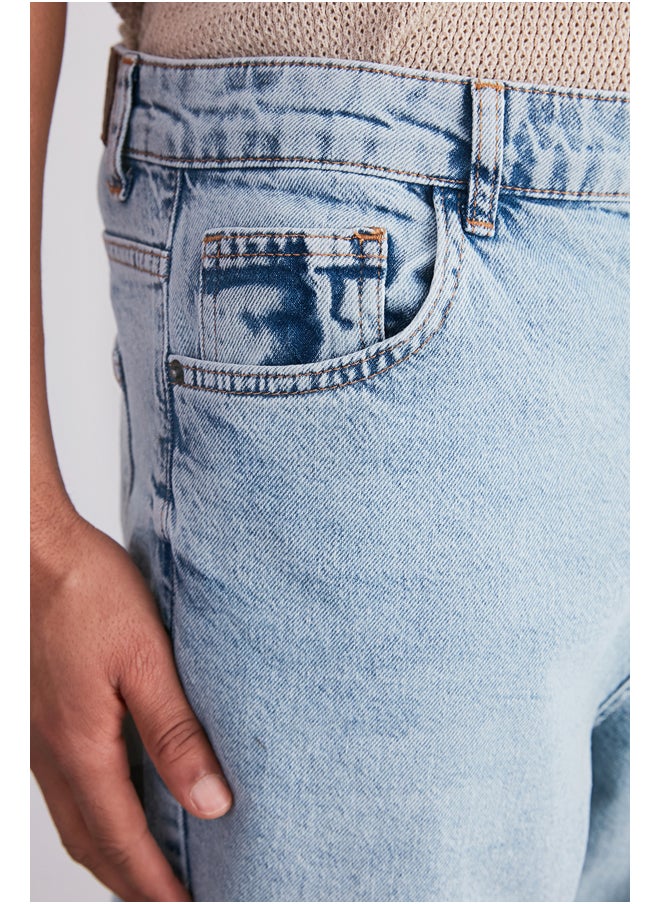 trendyol Blue Loose Fit Jeans Loose Jeans TMNSS22JE0223  - Image 5