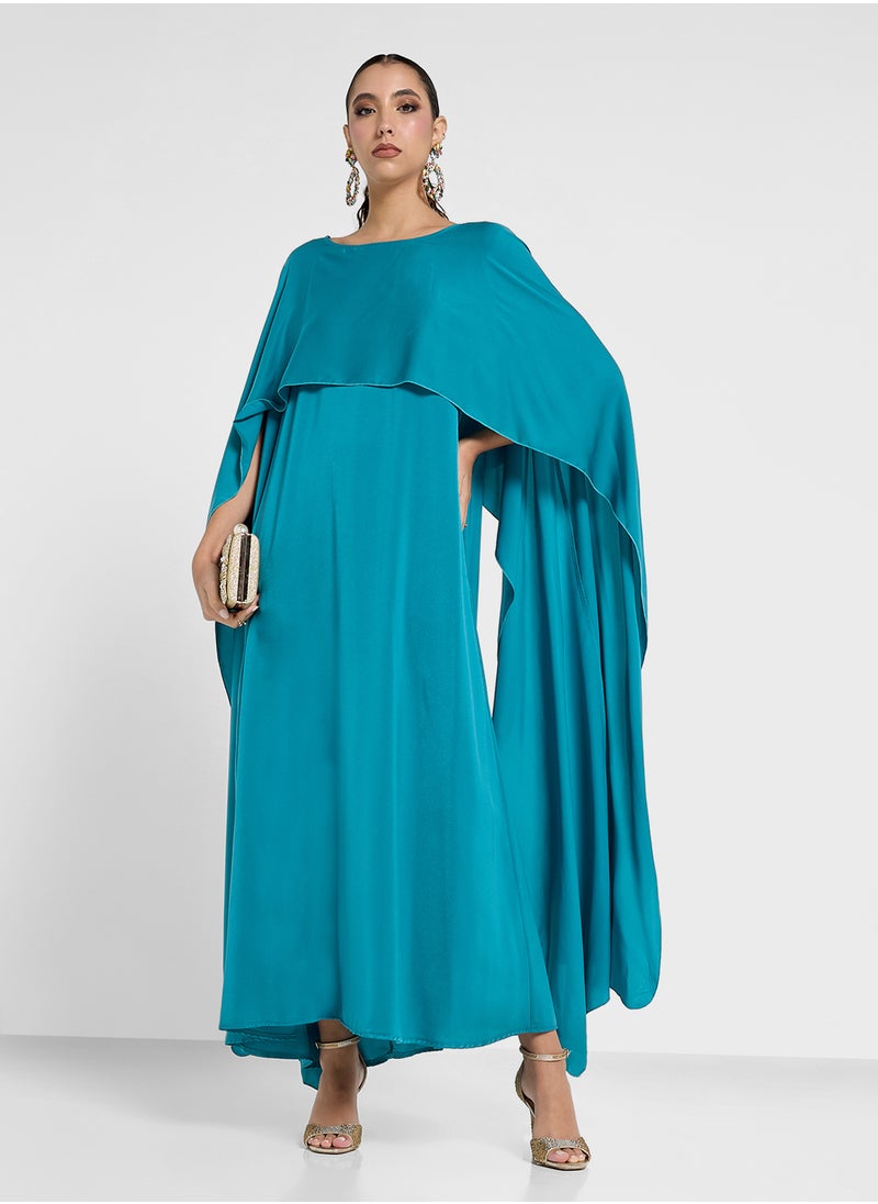 Khizana - Cape Sleeve Dress - Image 1