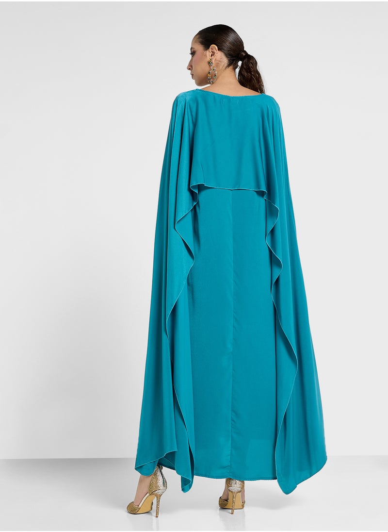 Khizana - Cape Sleeve Dress - Image 1