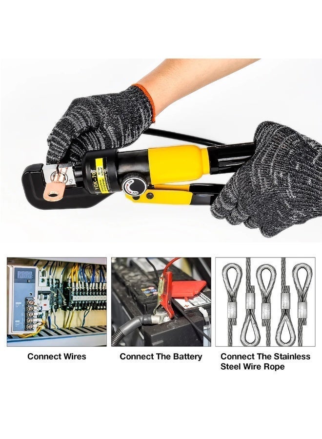 كاشيمانو أداة التجعيد الهيدروليكية YQ70A للمشاكل لسلك الكابلات الطرفية الكهربائية 4-70 مم² - Image 5