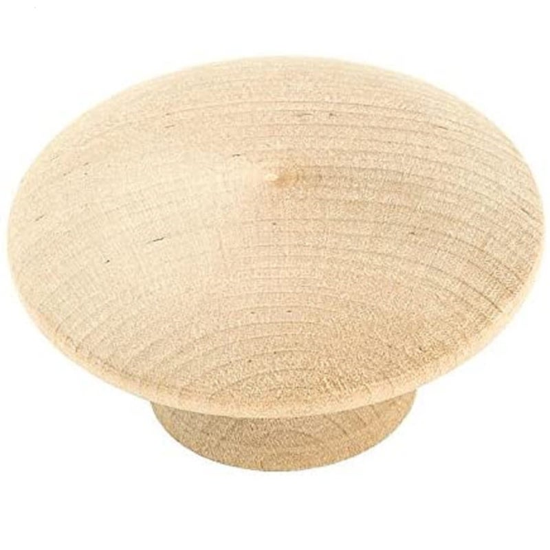 Pinehurst Crafts مقابض أدراج خشبية غير مصقولة من باين هيرست كرافتس، مثالية لمقابض خزائن المطبخ، وأدوات تزيين الأثاث، ومقابض أدراج الخزائن أو الأعمال الحرفية، 2 بوصة، عبوة من 6 قطع - Image 1