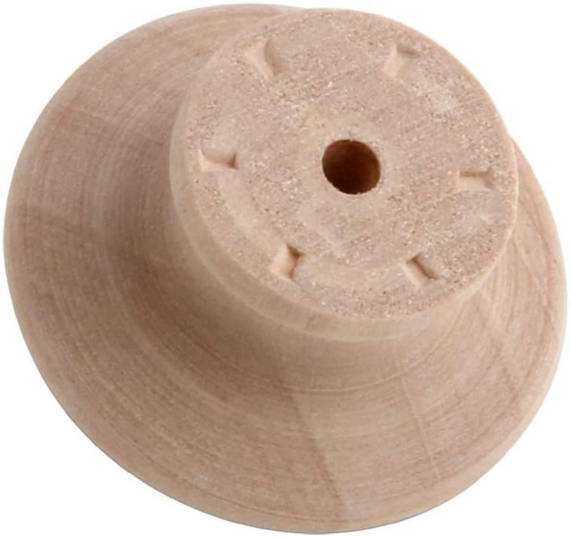 Pinehurst Crafts مقابض أدراج خشبية غير مصقولة من باين هيرست كرافتس، مثالية لمقابض خزائن المطبخ، وأدوات تزيين الأثاث، ومقابض أدراج الخزائن أو الأعمال الحرفية، 2 بوصة، عبوة من 6 قطع - Image 2