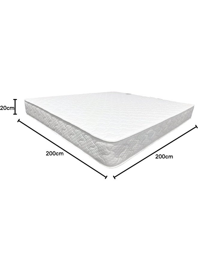 Generic Homegenie Deluxe Bonnel Spring Mattress (With Memory Foam) Super King Size (200Cm X 200Cm)  - Image 1