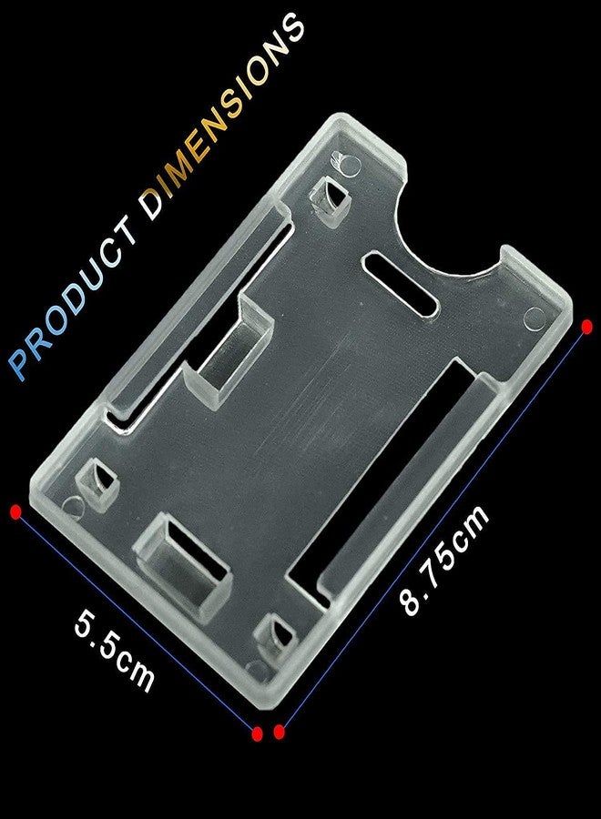 JSMSH حامل بطاقة هوية JSMSH مع حبل تعليق | حامل بطاقات قابل للسحب عموديًا وأفقيًا مع حبل تعليق للاستخدام في المكاتب والمدارس والكليات (أزرق، عبوة من قطعتين) - Image 4