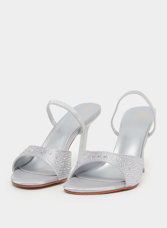 ستايلي صنادل بكعب ستيليتو بحزام خلفي مزخرف - Image 2