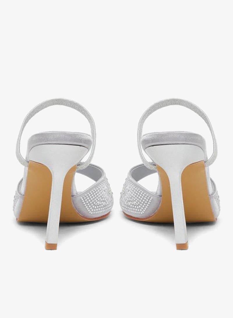 ستايلي صنادل بكعب ستيليتو بحزام خلفي مزخرف - Image 4