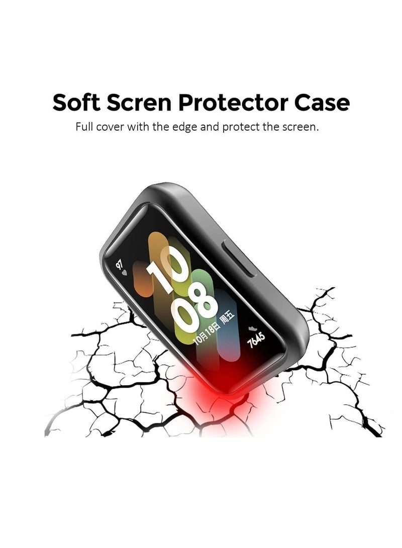 O Ozone (Pack of 2) Milanese Straps Compatible with Huawei Band 8 | Band 9 With TPU Watch Case, Magnetic Stainless Steel Mesh Replacement Strap Wristband Sport Band for Women Men- Rose Gold/Rose Pink - Image 5