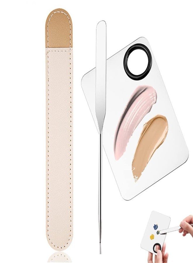 INOG Picasso Korean Makeup Spatula, Foundation Spatula Korean, Spatula for Makeup, Korean Foundation Spatula Eye Shadow Eyelash Nail Art Spatula (Spatula/Palette) - Image 1