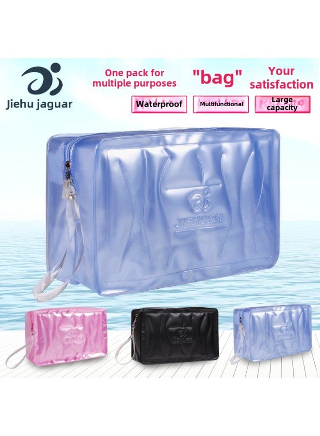Generic Jiehu Swimming Special Bag Large Capacity Wash Bag Beach Bag Waterproof Bezel Backpack Portable Swimming Bag-Color:T90 Red Envelope - Image 2