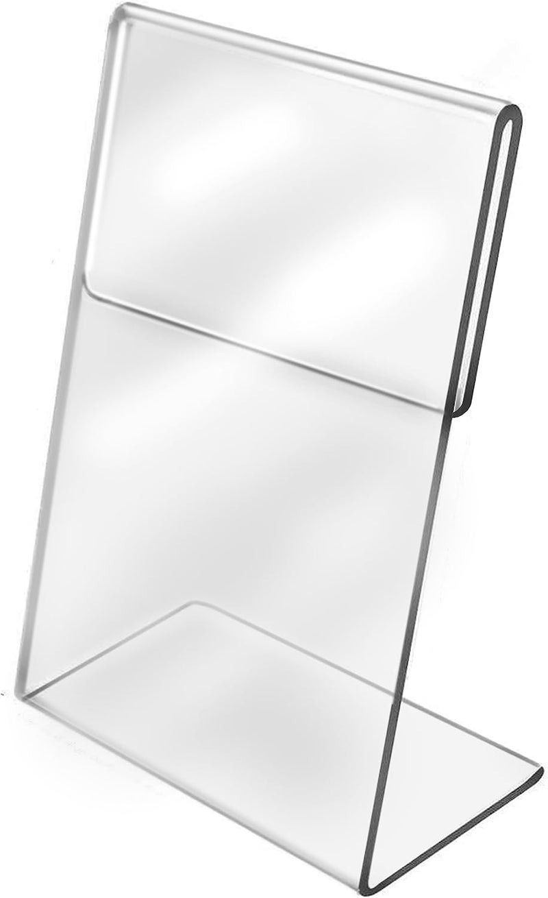 Shuban Acrylic QR Bar Code Display Stand, Paper Stand, Perfect for Restaurants, Promotions, Photo Frames for BHIM, PHONEPE, Google Pay Stand 4" X 6" (A6) - Image 1