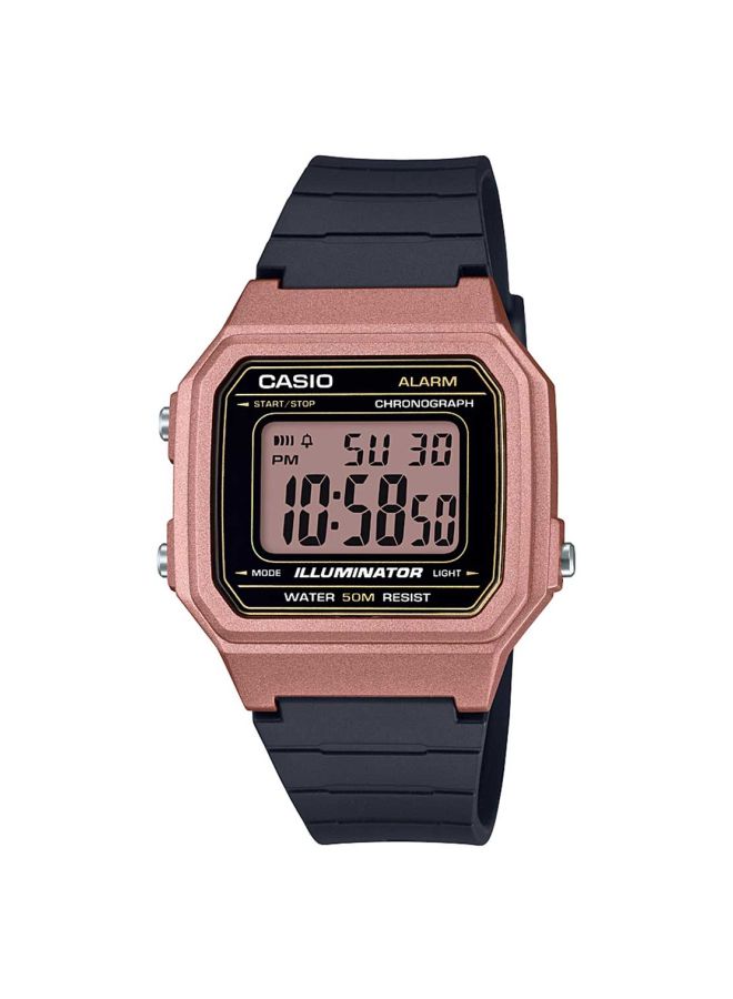 CASIO Unisex Youth Water Resistant Digital Watch W-217HM-5AV - 41 mm - Black - Image 1