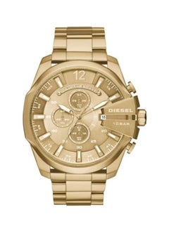 DIESEL Men's Mega Chief Stainless Steel Chronograph Wrist Watch DZ4360 - 51mm - Gold  - Image 1