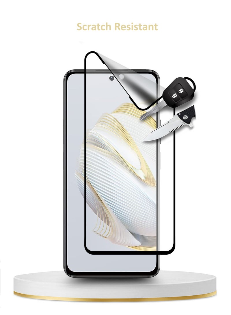 Wtech Huawei Nova 10 SE Matte Ceramic Full Coverage Screen Protector (MSCNMN) - Clear/Black - Image 2