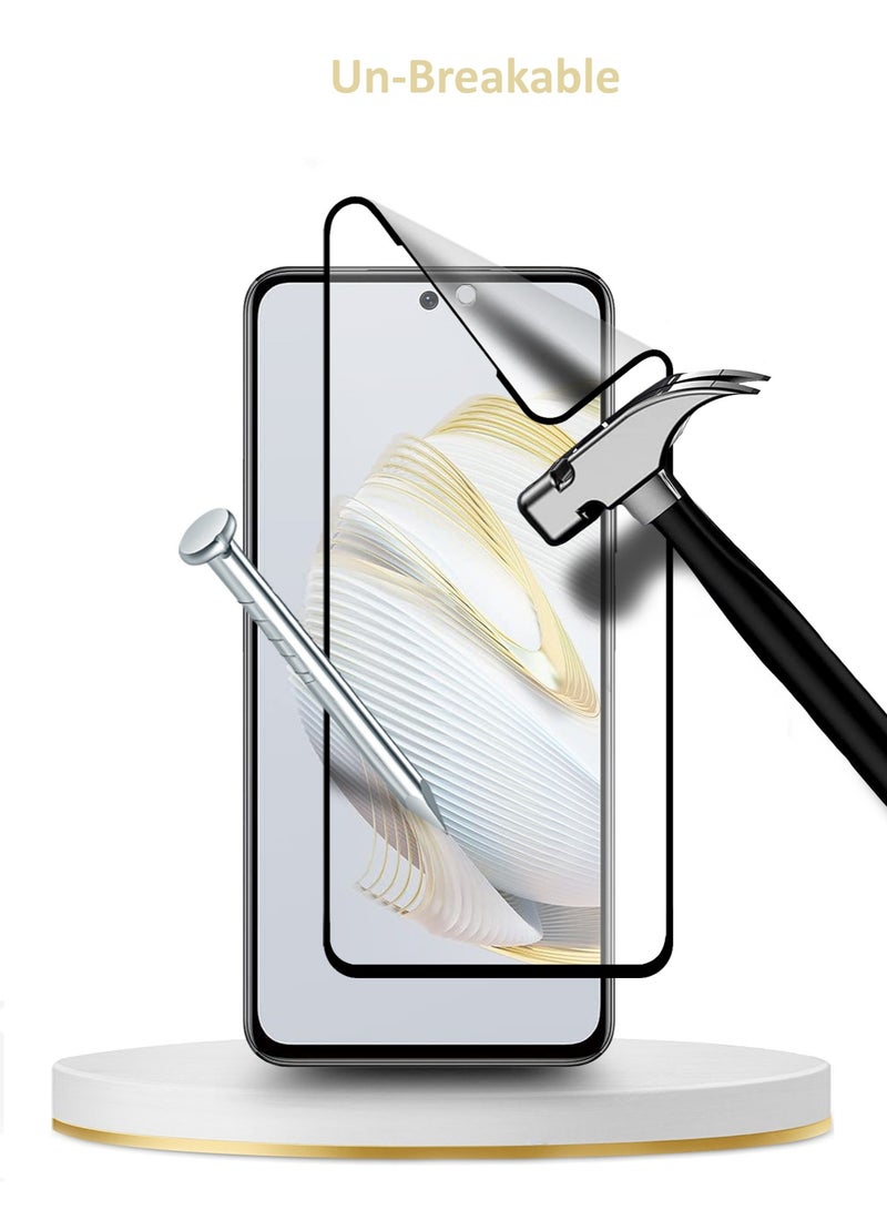 Wtech Huawei Nova 10 SE Matte Ceramic Full Coverage Screen Protector (MSCNMN) - Clear/Black - Image 4