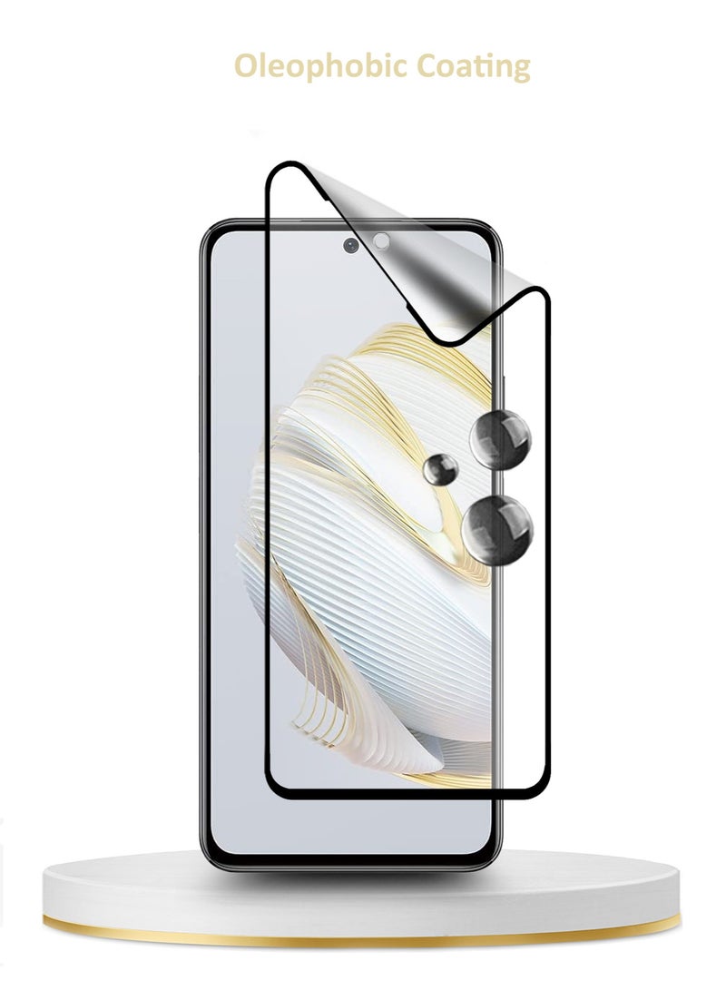 Wtech Huawei Nova 10 SE Matte Ceramic Full Coverage Screen Protector (MSCNMN) - Clear/Black - Image 5