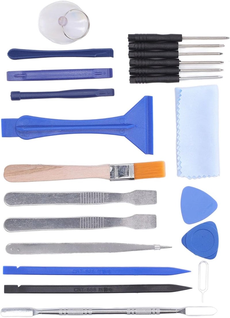 Electronic Equipment Removal Set for Stickers Labels Grease and Paint - 22 Piece Disassembly Tool and Repair Kit with ABS and Stainless Steel Components - Portable Manual Hand - Image 2