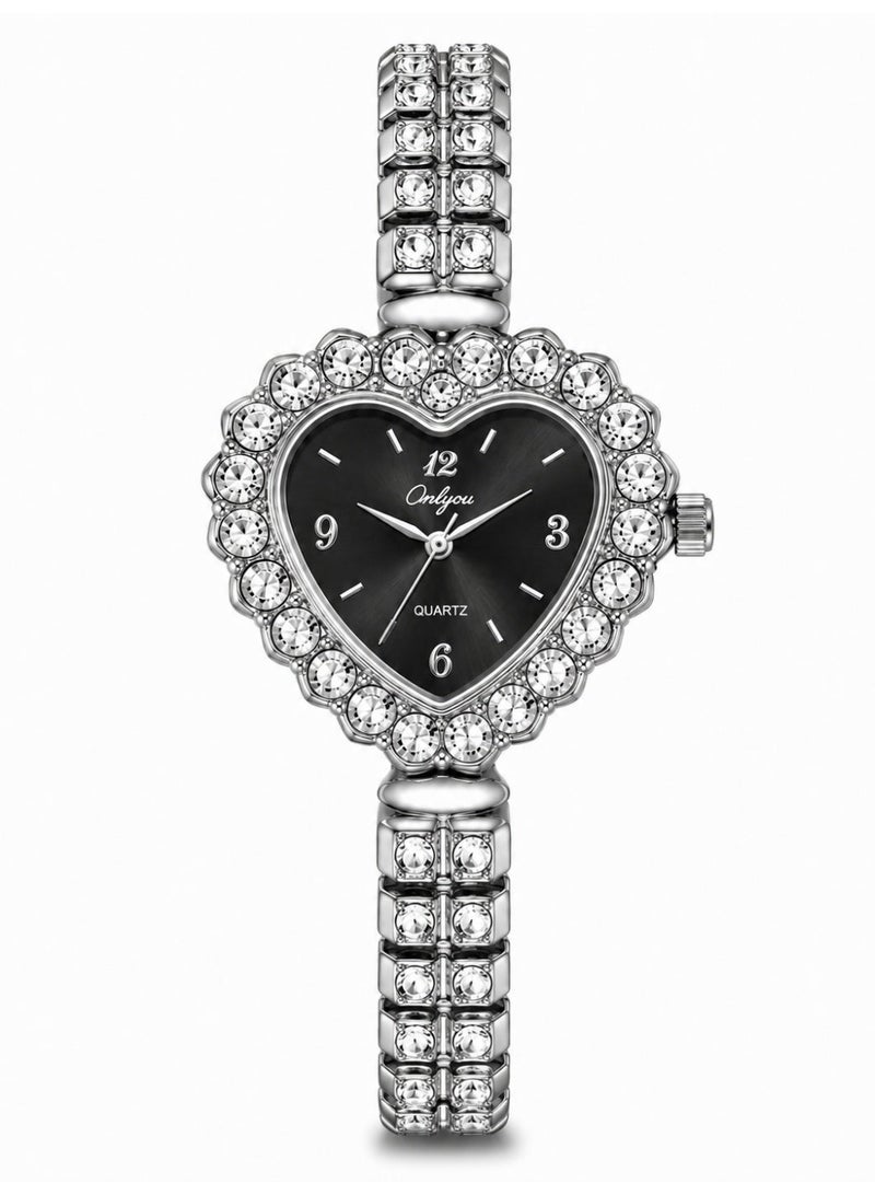 Onlyou Women’s Casual Watch, Silver Dial, Stainless Steel Material - Image 1