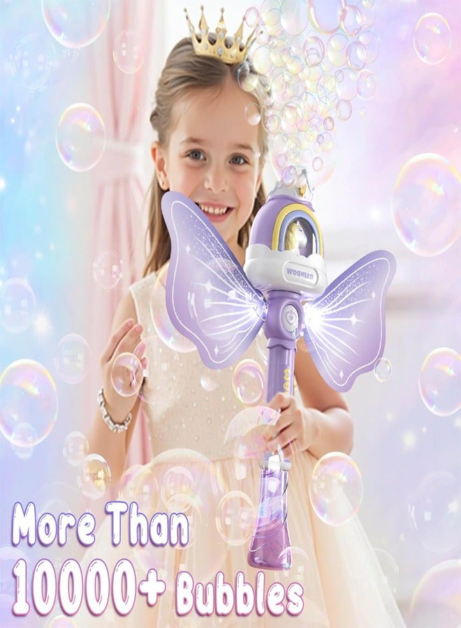 رات سو عصا الفقاعات للأطفال، ألعاب للفتيات من 3 إلى 8 سنوات، عصا الفقاعات الأميرية للفتيات، جهاز نفخ الفقاعات للأطفال مع أضواء وموسيقى، هدايا للأطفال من عمر 3 إلى 8 سنوات - Image 5