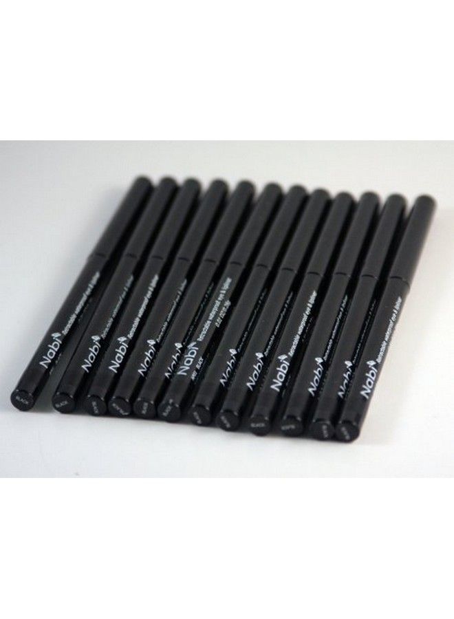 Nabi 12pcs Nabi Retractable Waterproof Black Eyeliner (Wholesale Lot) - Image 3