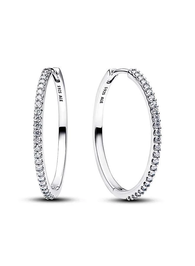 Sparkling Hoop Earrings